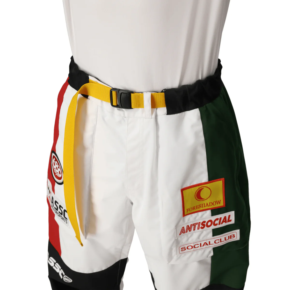 686 Anti Social Social Club Men's F1 Shell Pant 2026 White Colorblock - Image 4