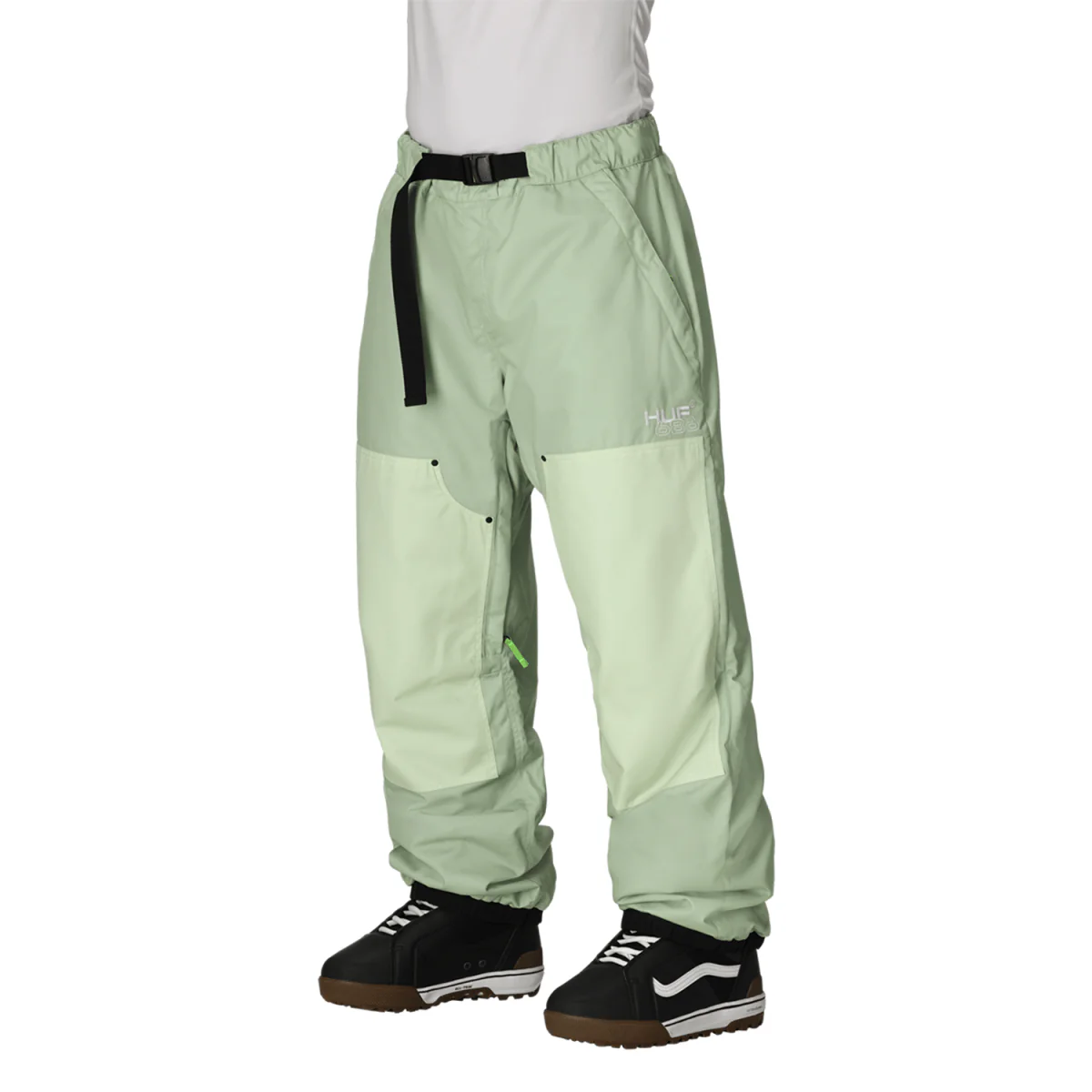 686 Huf Men's Double H Shell Pant 2026 Huf Green Colorblock