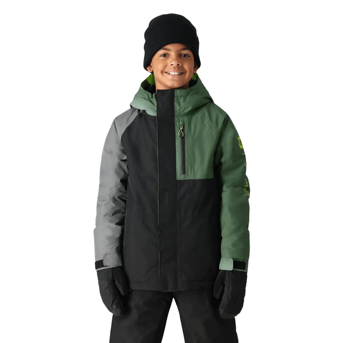 686 Kids Core Gore-tex Insulated Jacket 2025 Cypress Green Colourblock