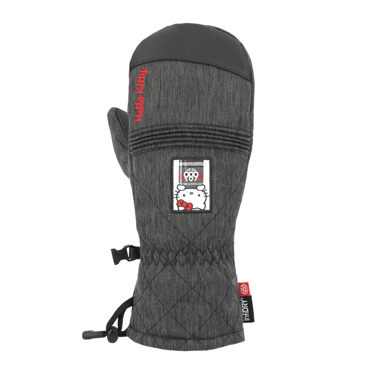 686 Women's Jubilee Mitt Hello Kitty Denim