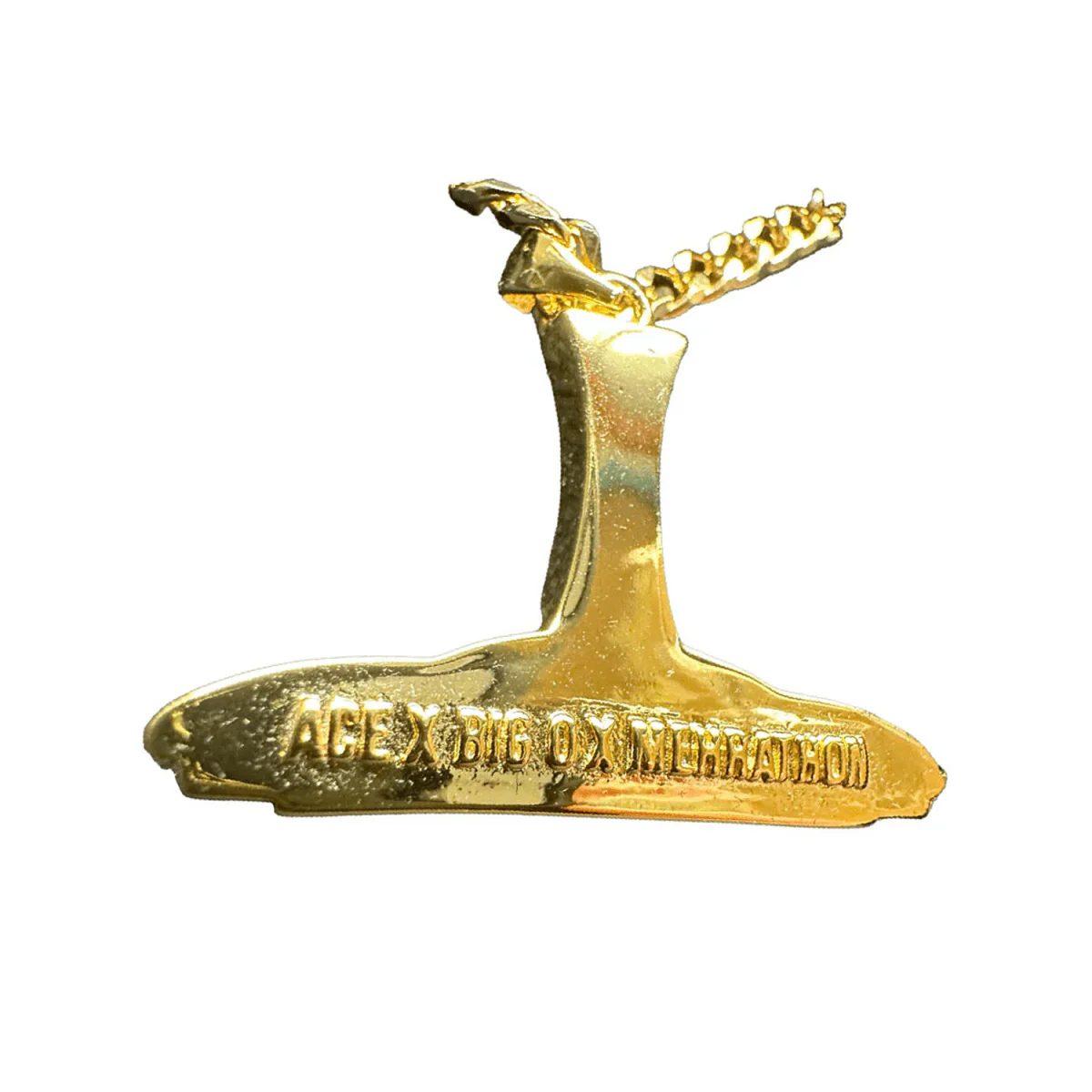 Ace Big O Necklace Gold - Image 2