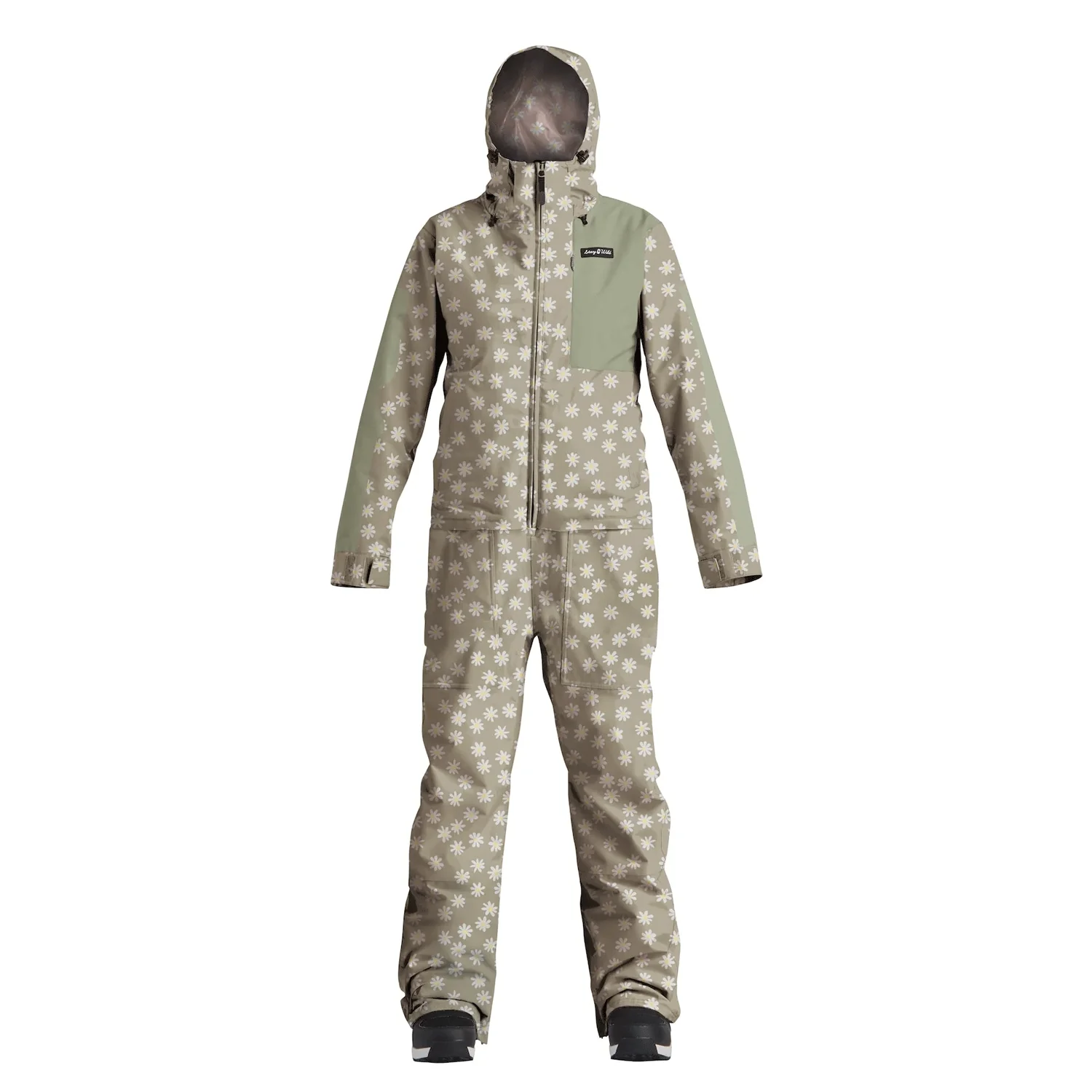 Airblaster Women's Stretch Freedom One Piece Suit 2024 Tan Daisy