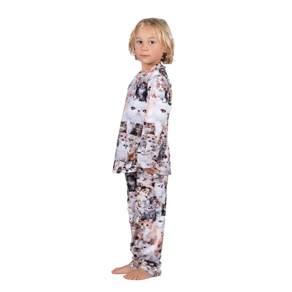 Airhole Kids Milk Fleece Thermal Set Meow