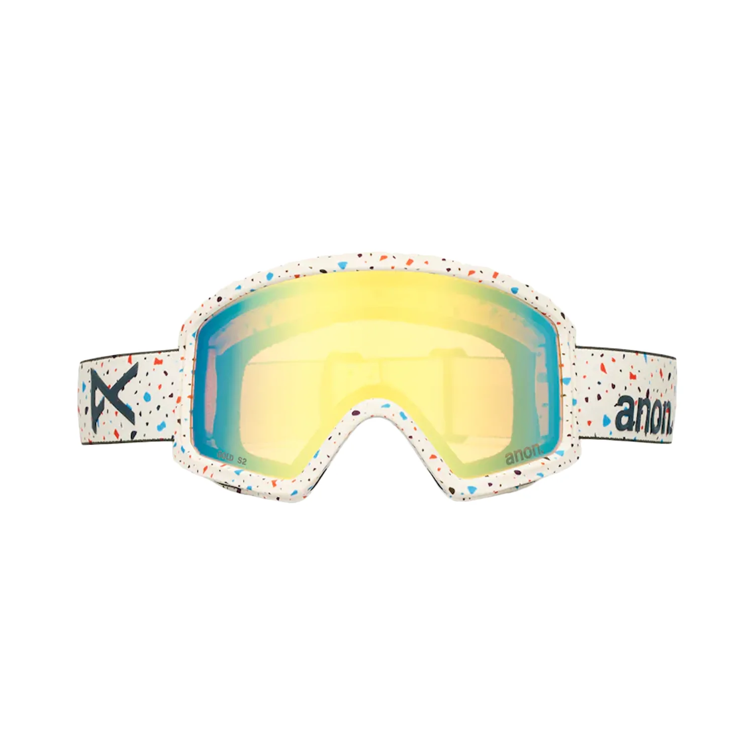 Anon Kids Tracker 2.0 Low Bridge Fit Goggles Speckles/Gold Amber