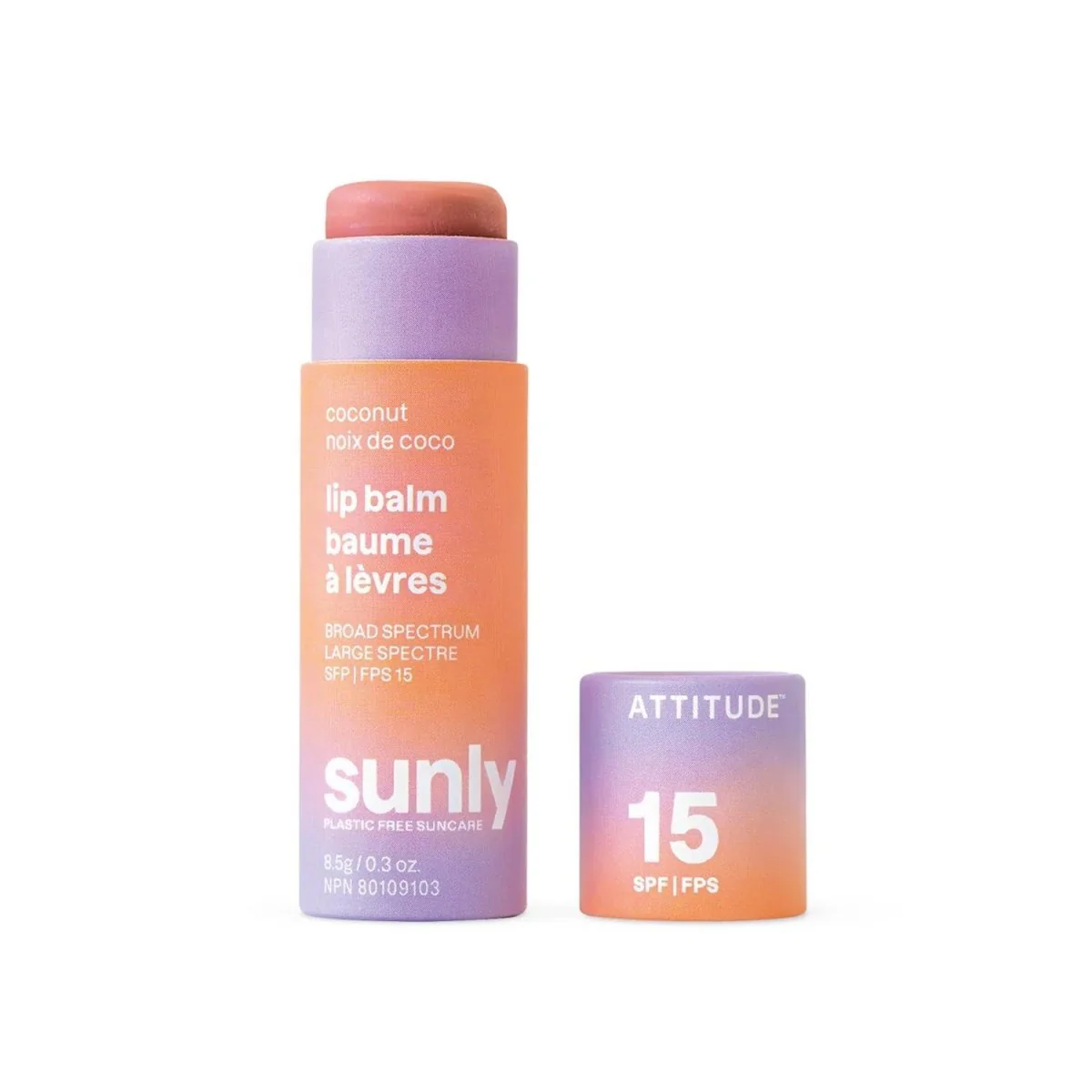 Attitude Sunly Lip Balm - Coconut