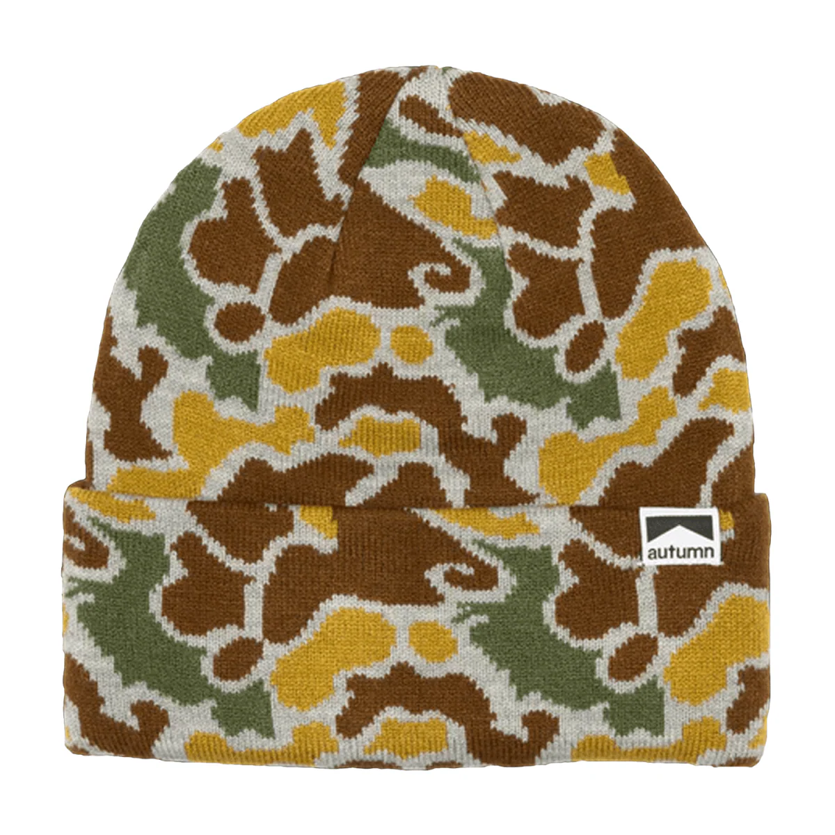 Autumn Duck Camo Beanie Grey