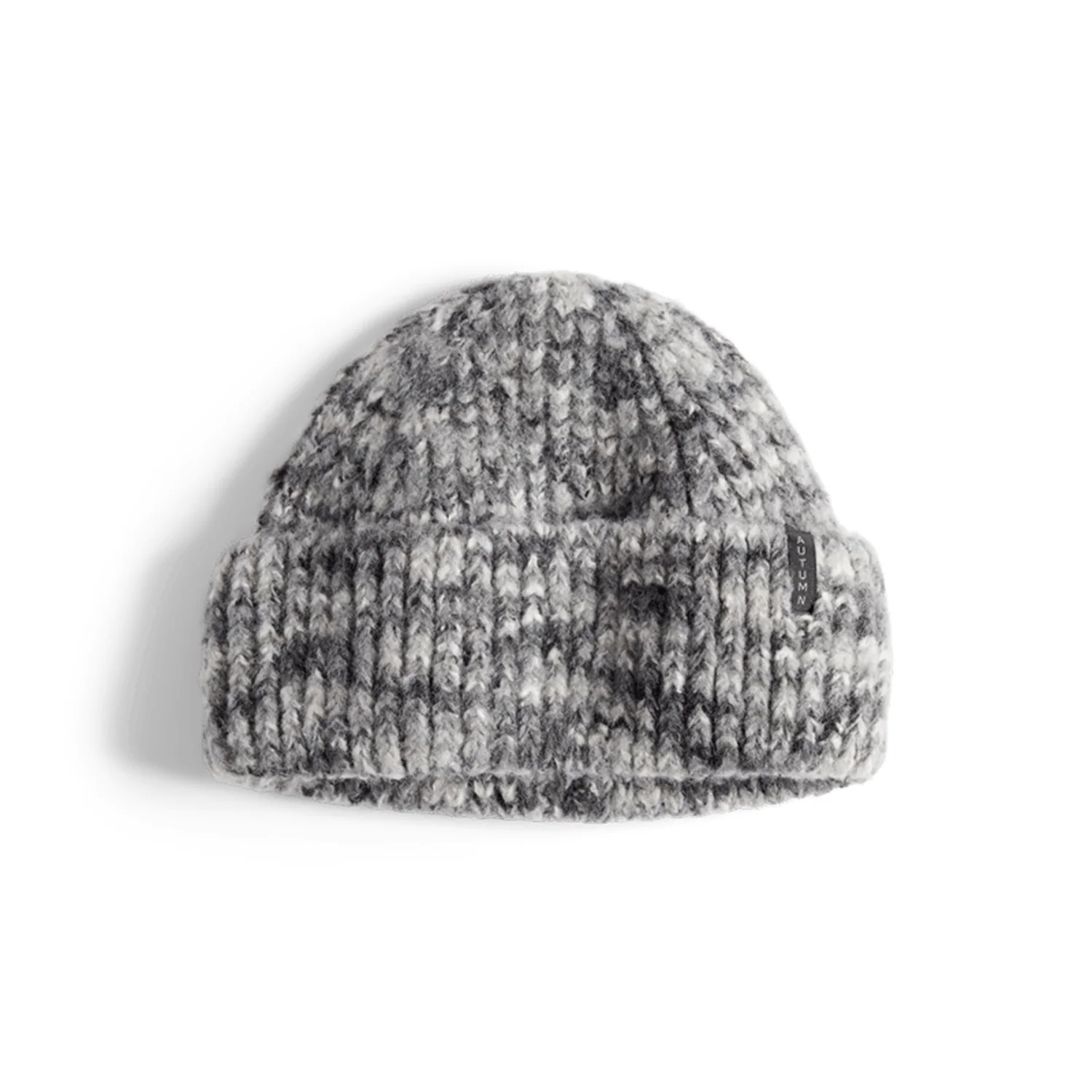 Autumn Marble Knit Beanie Black