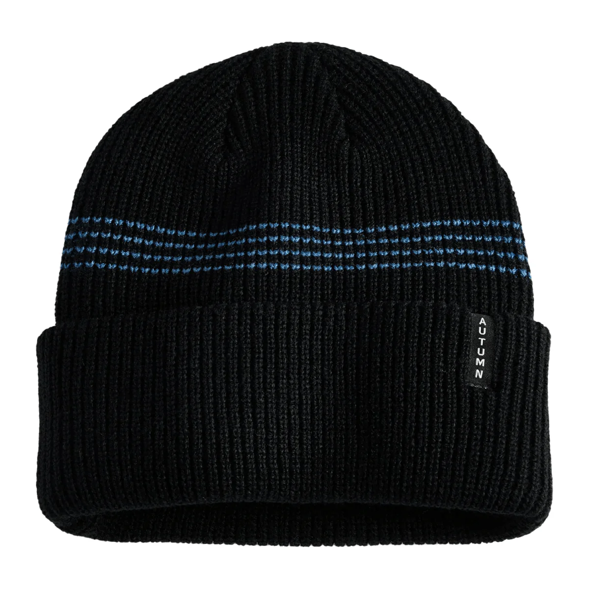 Autumn Select Mini Stripe Beanie Black Blue