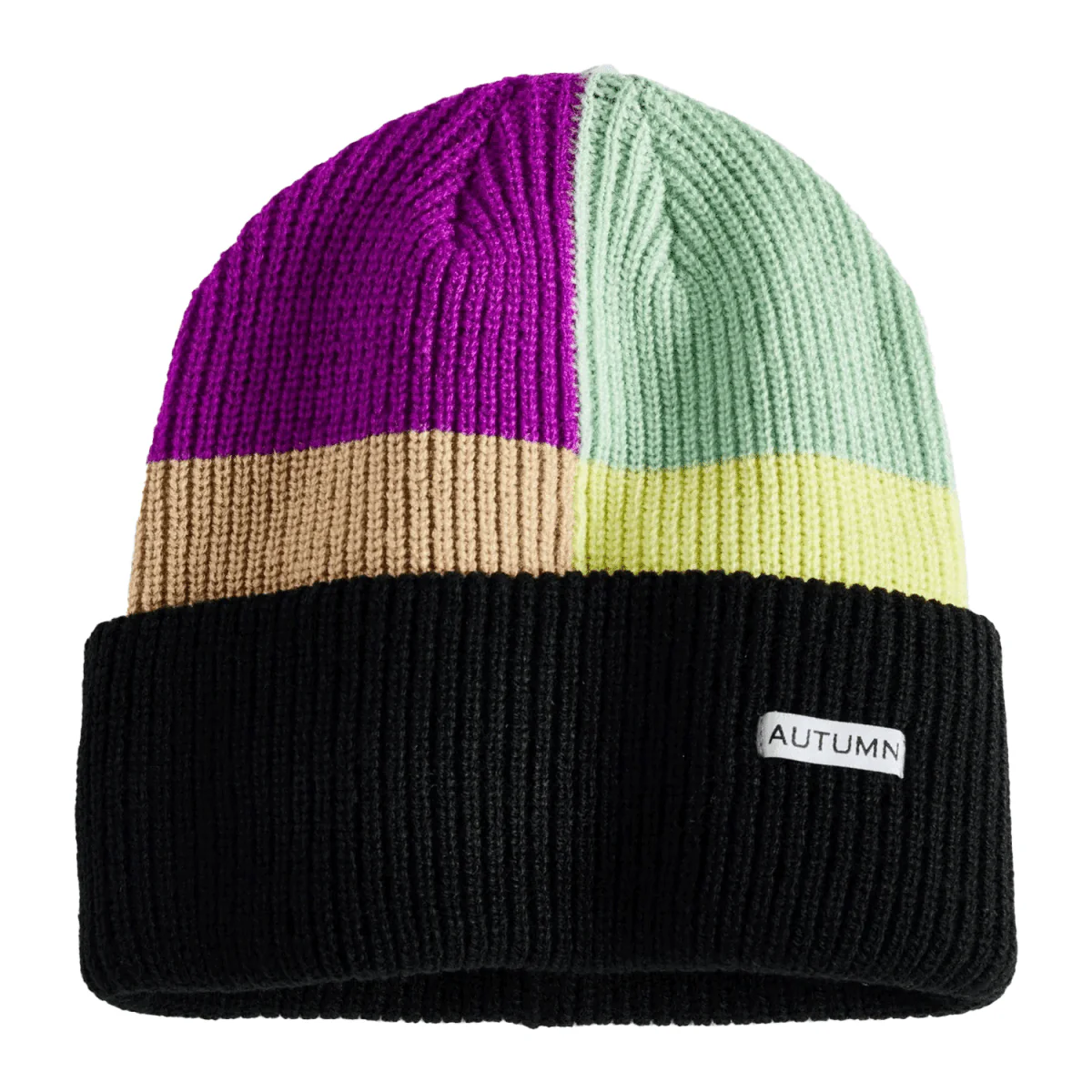 Autumn Select Patchwork Beanie Black