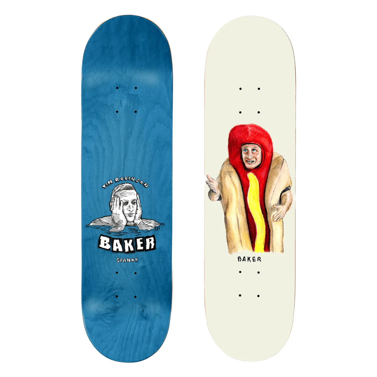 Baker Tim Robinson x Spanky Raaandomm Skate Deck 8.25"
