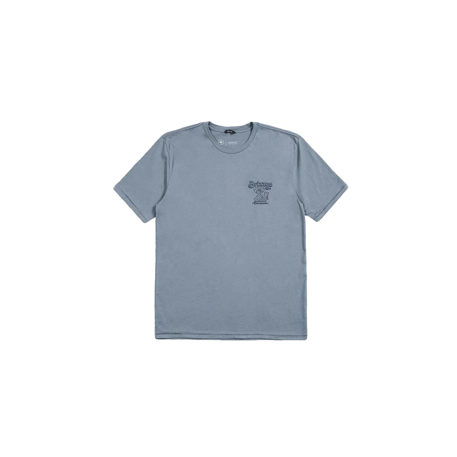 Brixton Men's Estupendo S/S Tailored T Shirt Dusty Blue