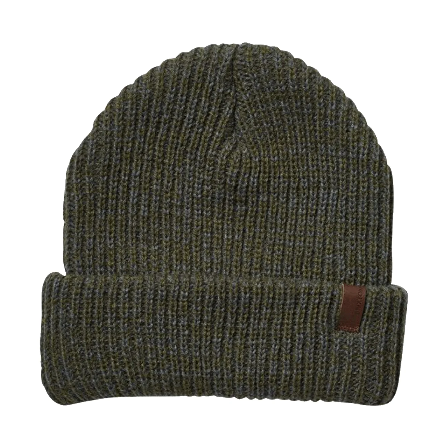 Brixton Men's Marled Chunky Beanie Military Olive/Charcoal