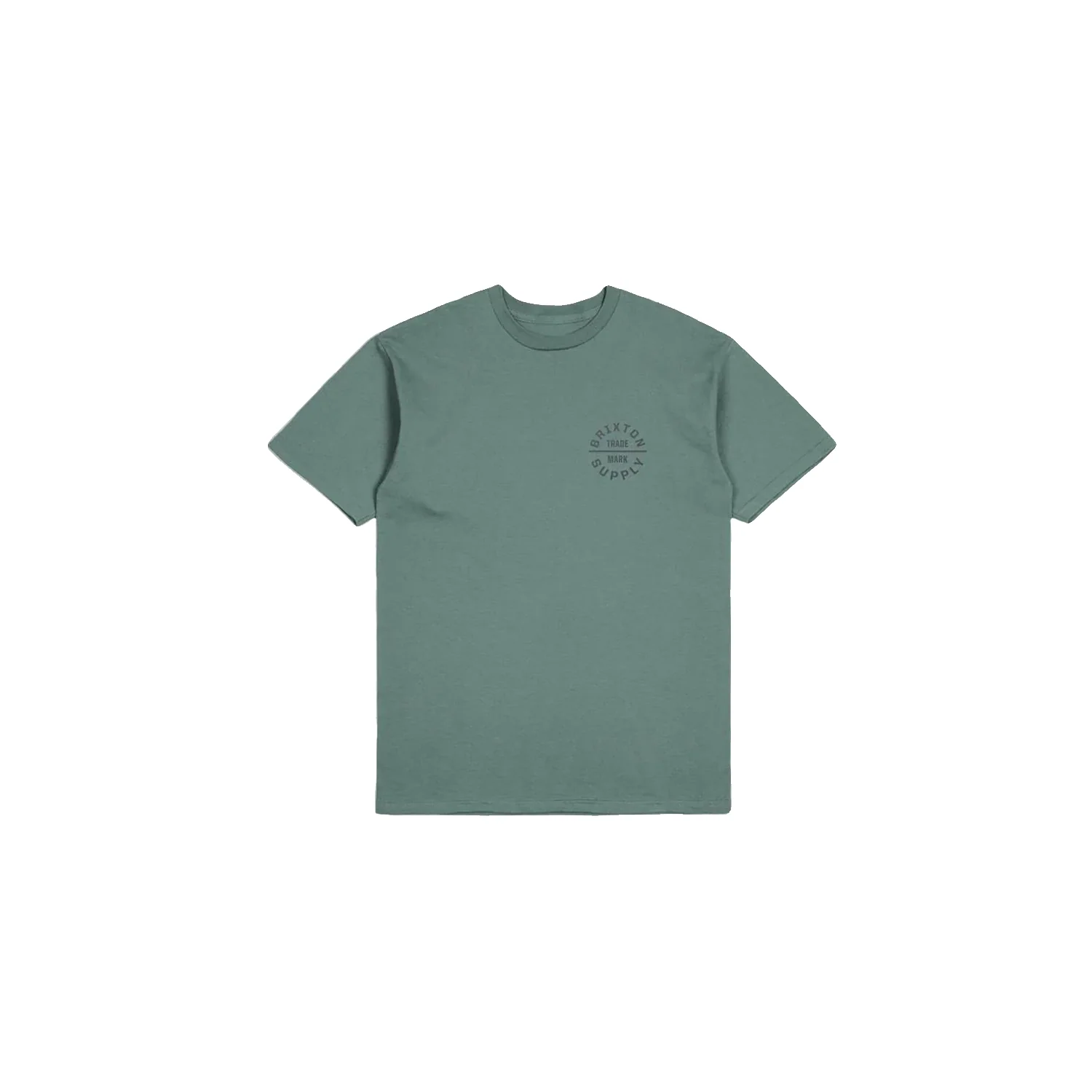 Brixton Men's Oath V S/S Standard T Shirt Chinois Green/Charcoal