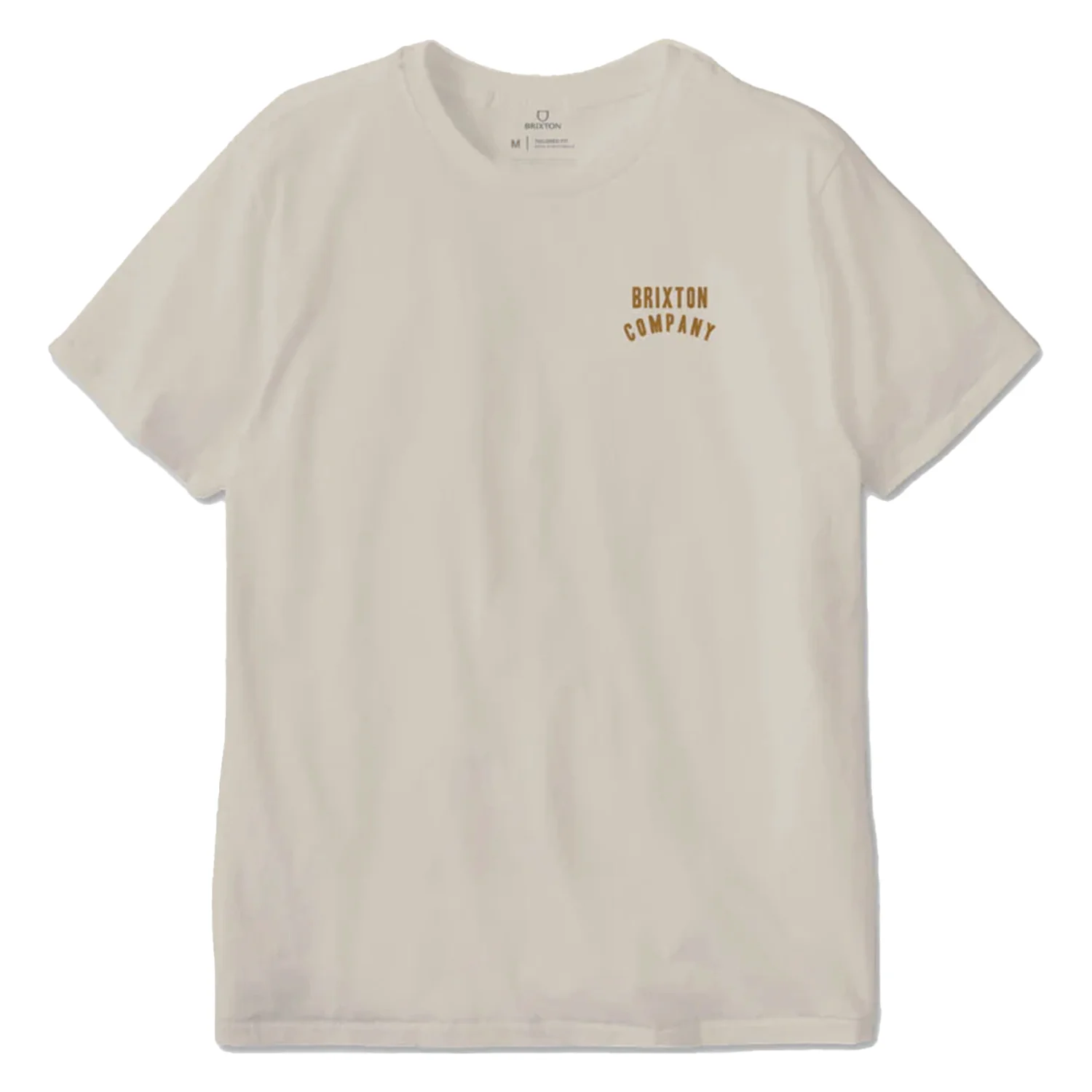 Brixton Men's Woodburn S/S Standard Tee Cream/Golden Brown