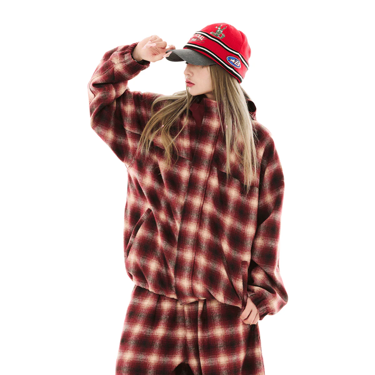 Bsrabbit DSXBS Hooded Jacket 2025 Red Check