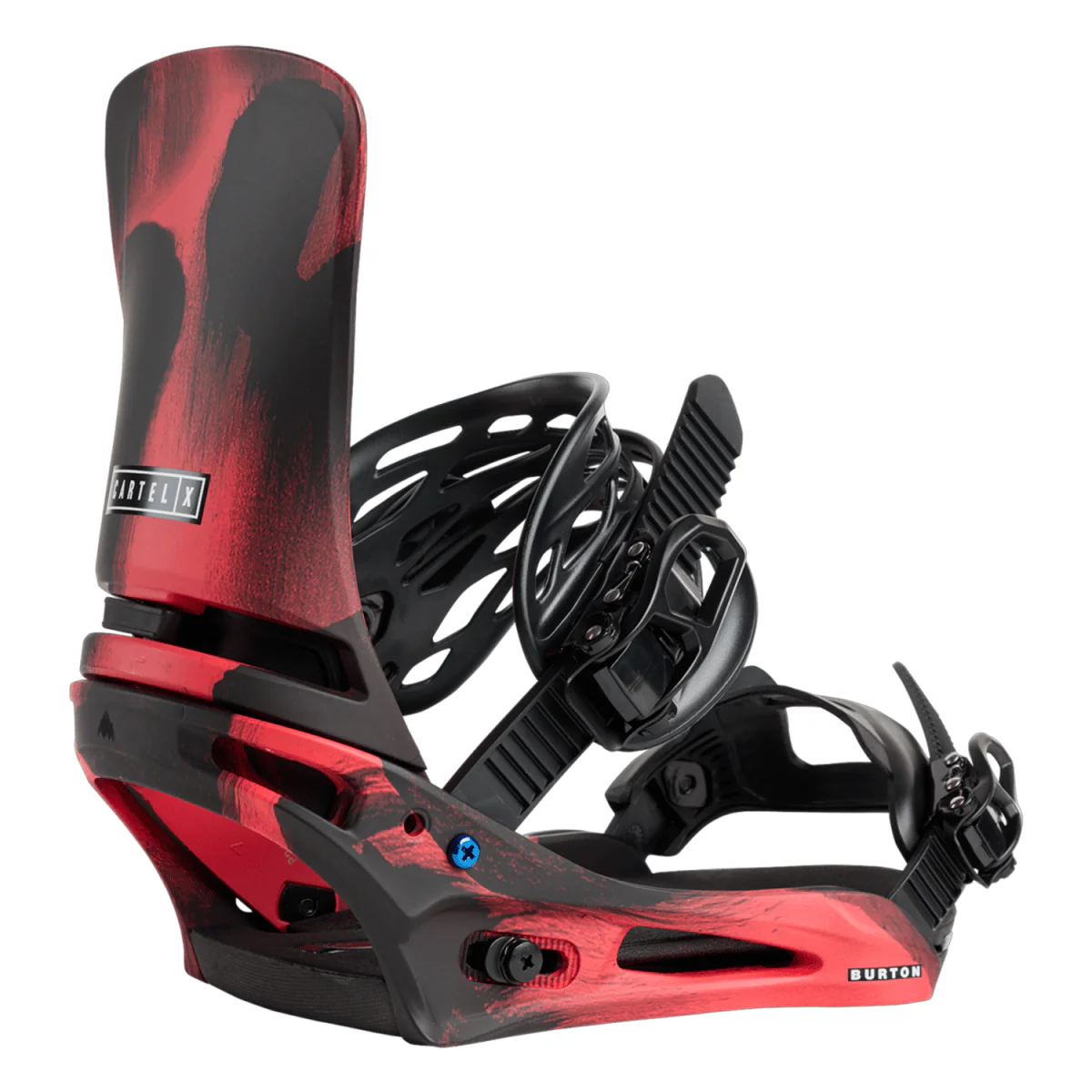 Burton Men's Cartel X Re:Flex Snowboard Bindings 2026 Black/Red