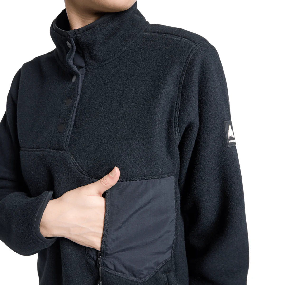 Burton Women's Cinder Pullover 2026 True Black - Image 4