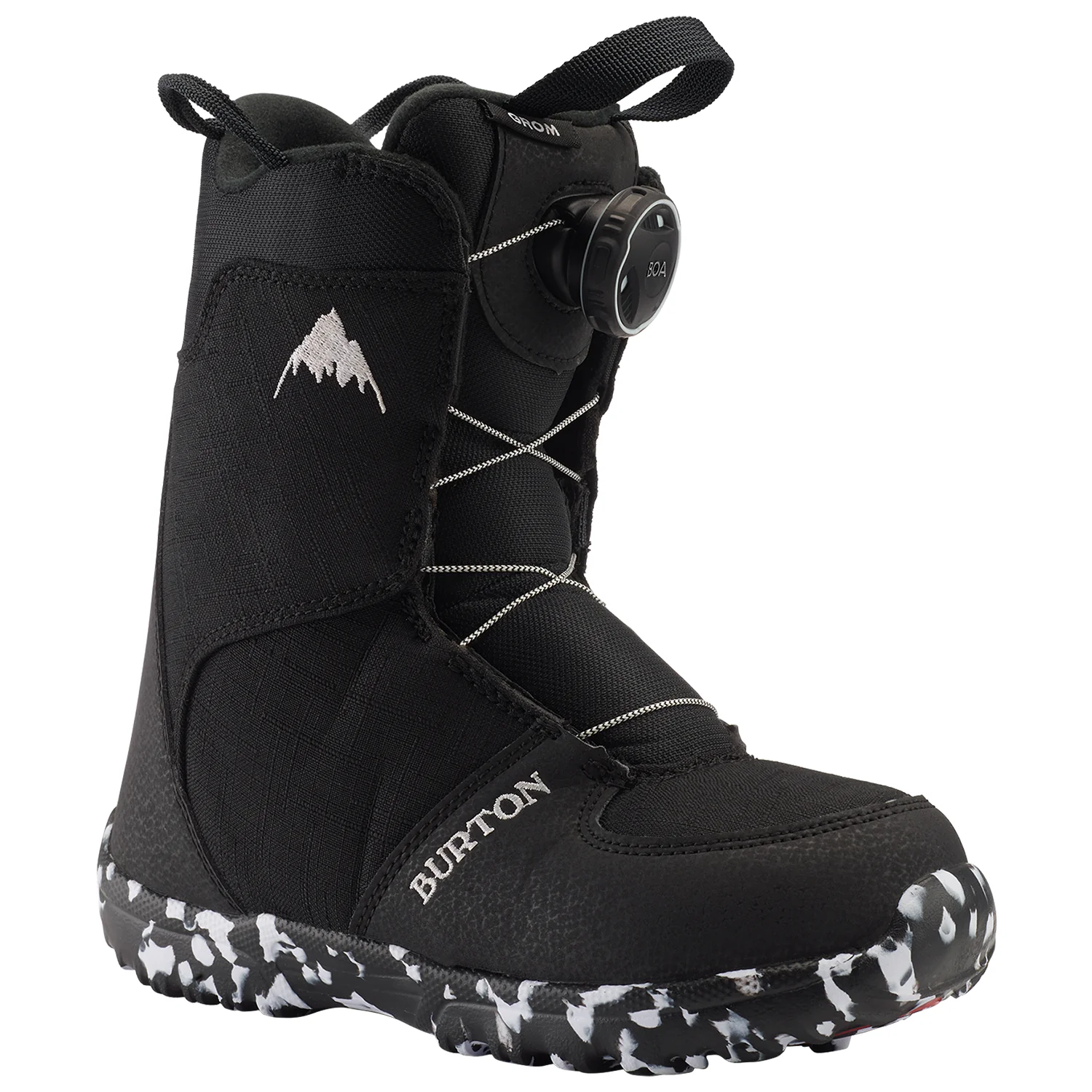 Burton Youth Grom BOA Snowboard Boots 2024 Black