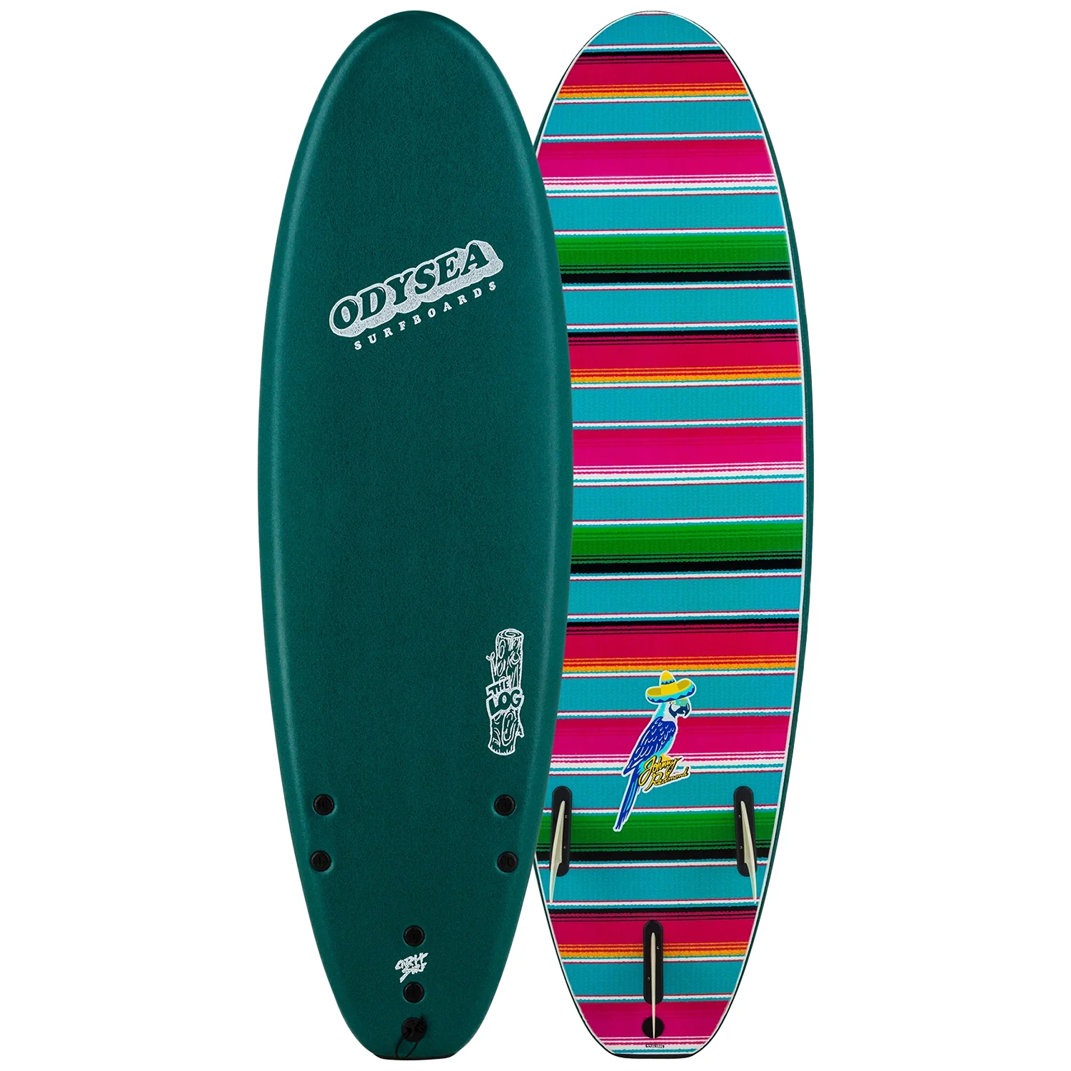 Catch Surf Odysea Log Surfboard Johnny Redmond Verde Green 6'0"
