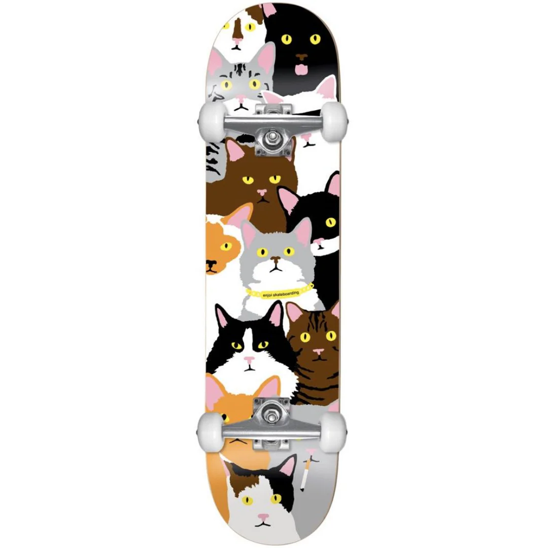Enjoi Cat Collage Skate Complete Multi 7"