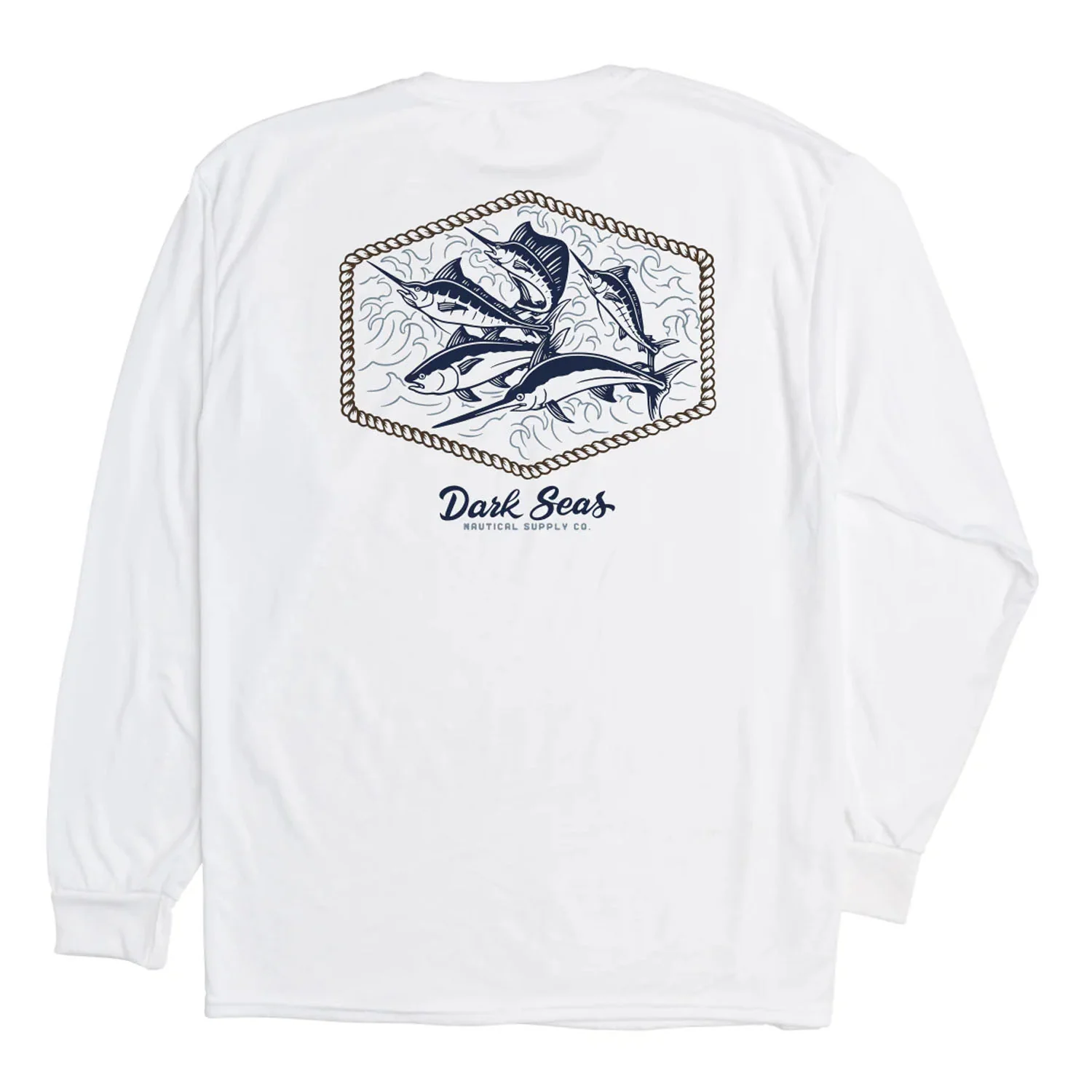 Dark Seas Men's Affiliate L/S T Shirt White