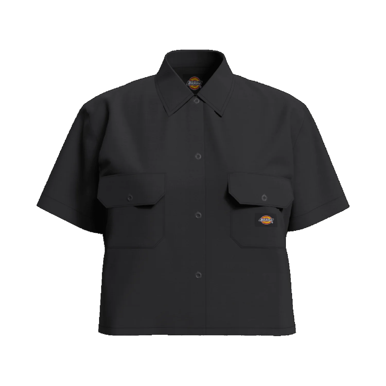 Dickies Women's Cropped Work Shirt Black