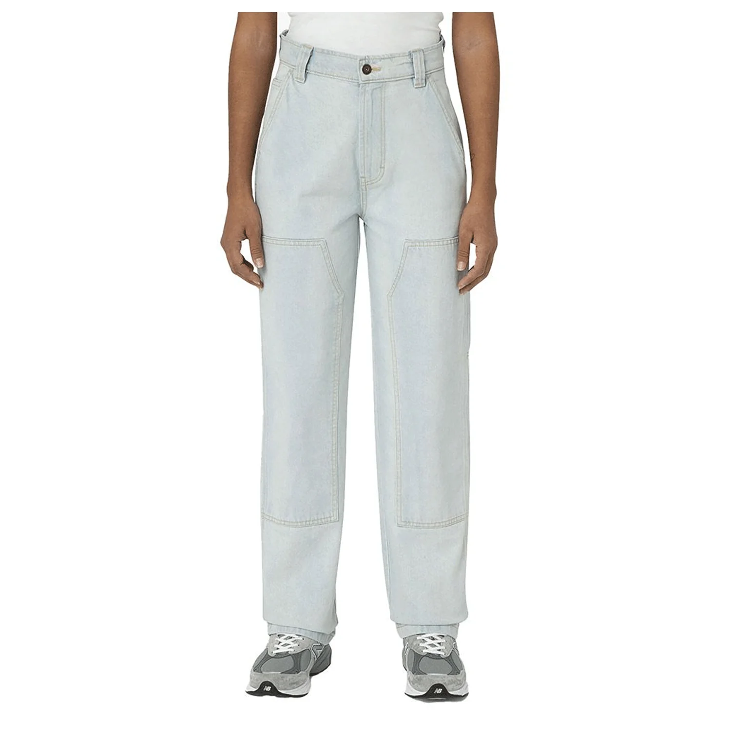 Dickies Women's Madison Double Knee Jean Light Denim