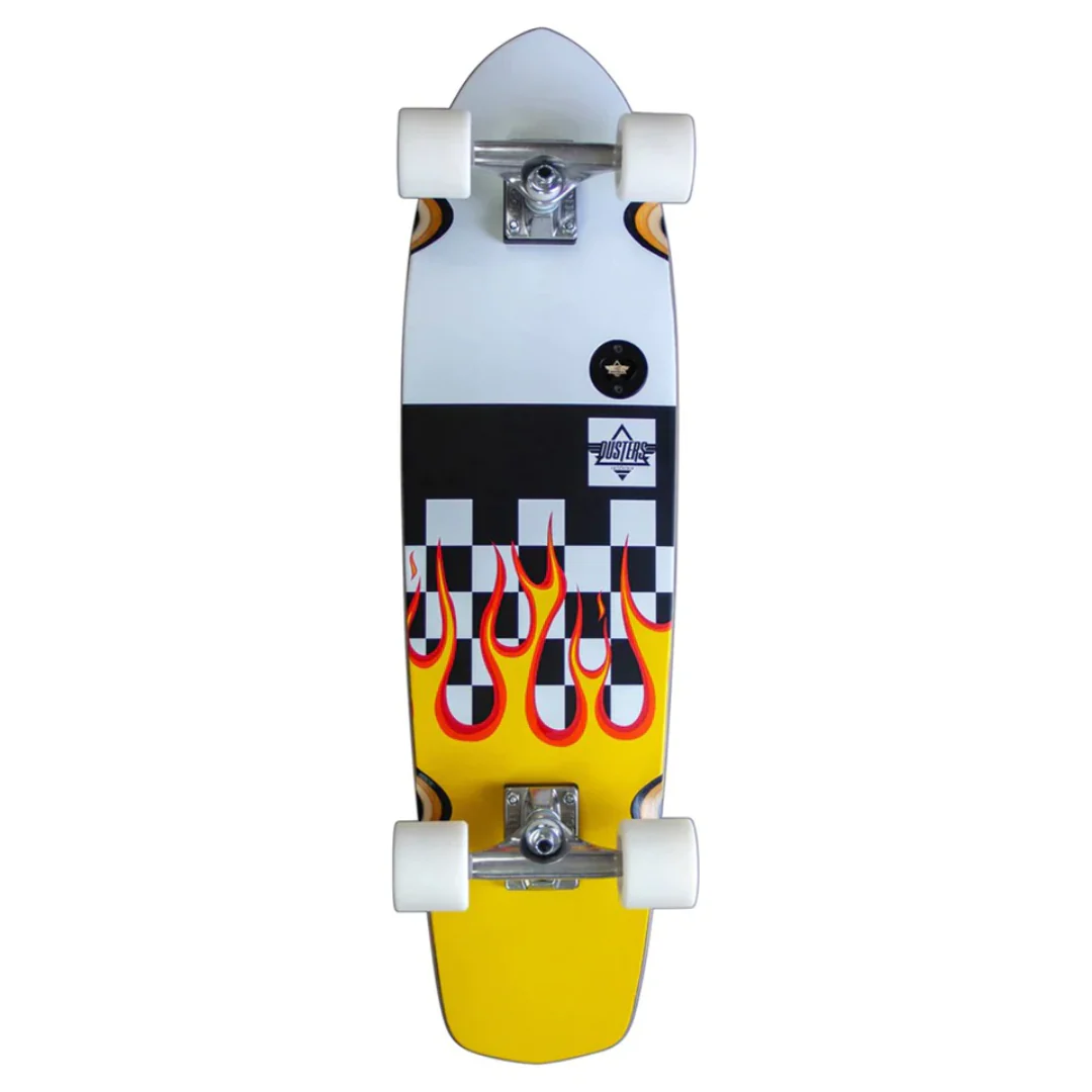Dusters Flames Cruiser Complete Yellow/White 31"
