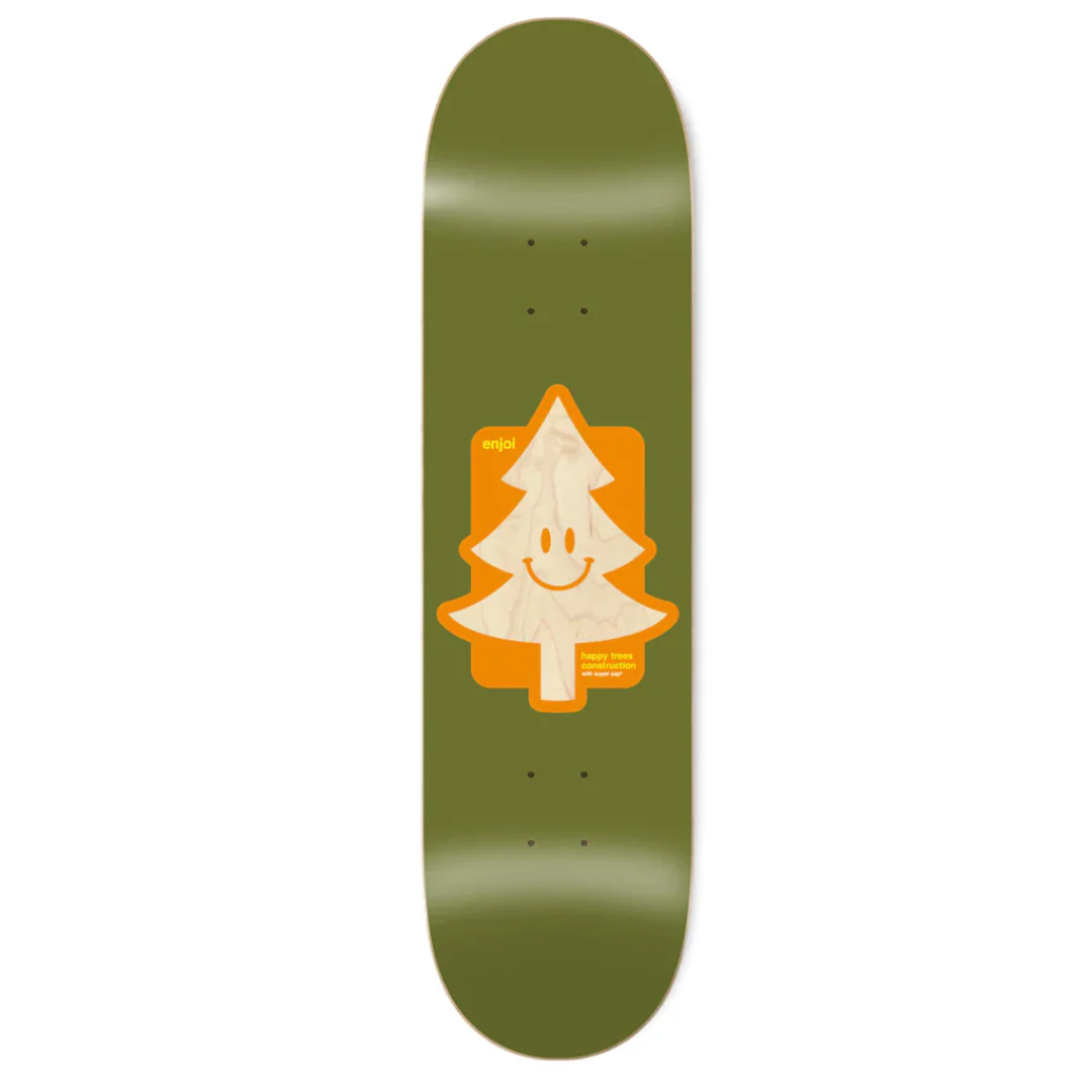 Enjoi Happy Tree Super Sap R7 Skate Deck Army 8.5"