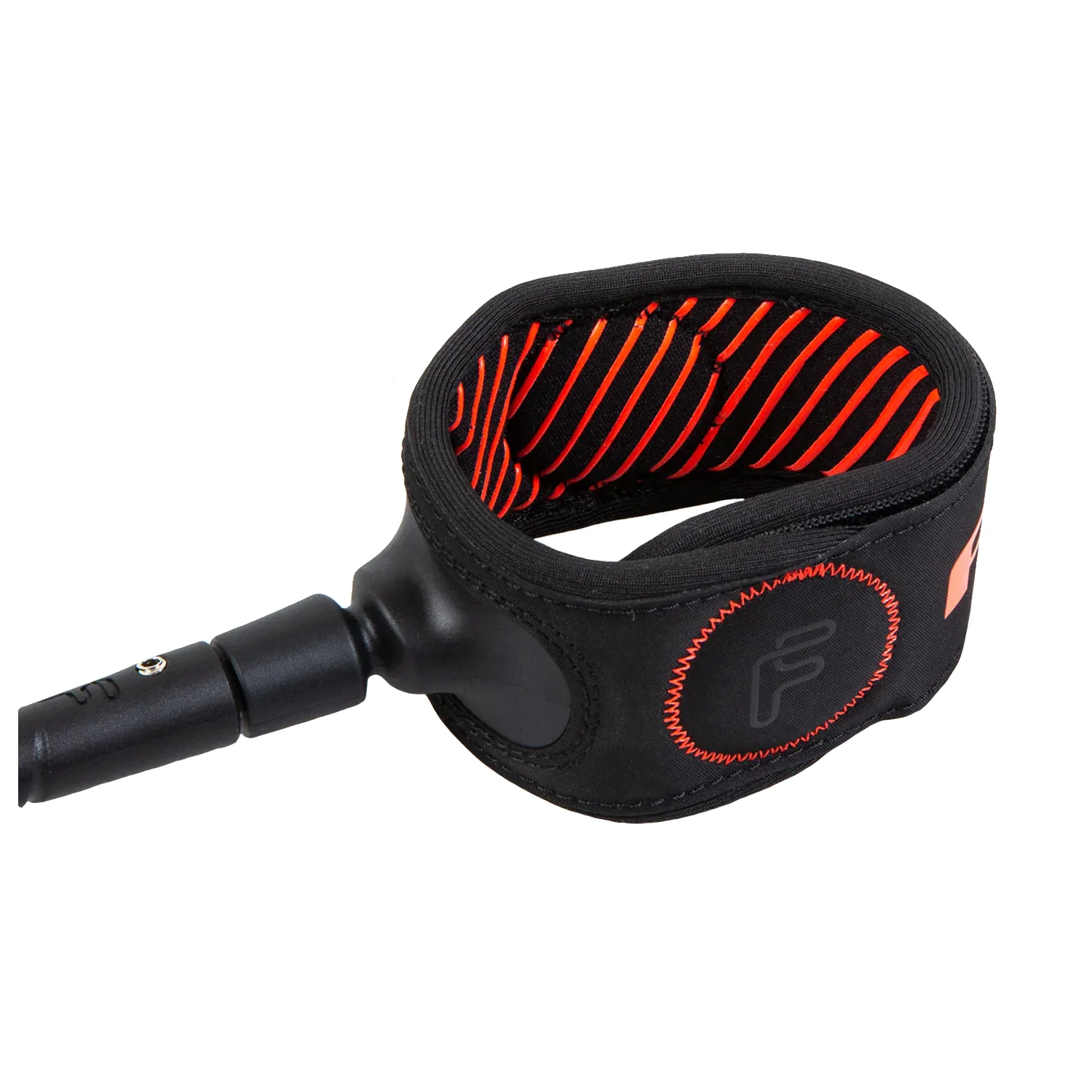 FCS Freedom Helix Surf Leash 7'0" Red Black