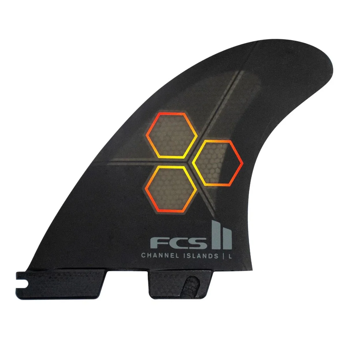 FCS II CI PC Tri Fins Black/Flame Medium