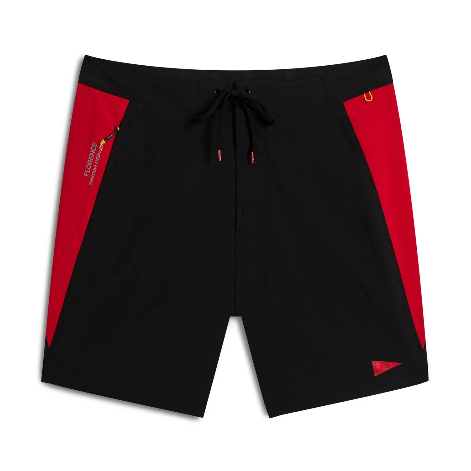 Florence Marine X Men's Airtex Cordura 18.5" Boardshort Black Rescue Red