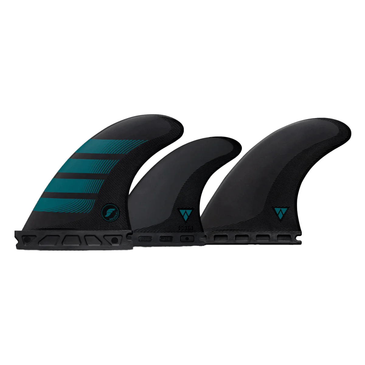 Futures F4 Alpha 5 Fin Set Carbon/Aqua Small