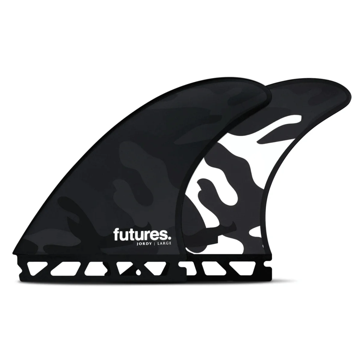 Futures Jordy Smith Thruster Honeycomb Black Camo Surf Fins Large