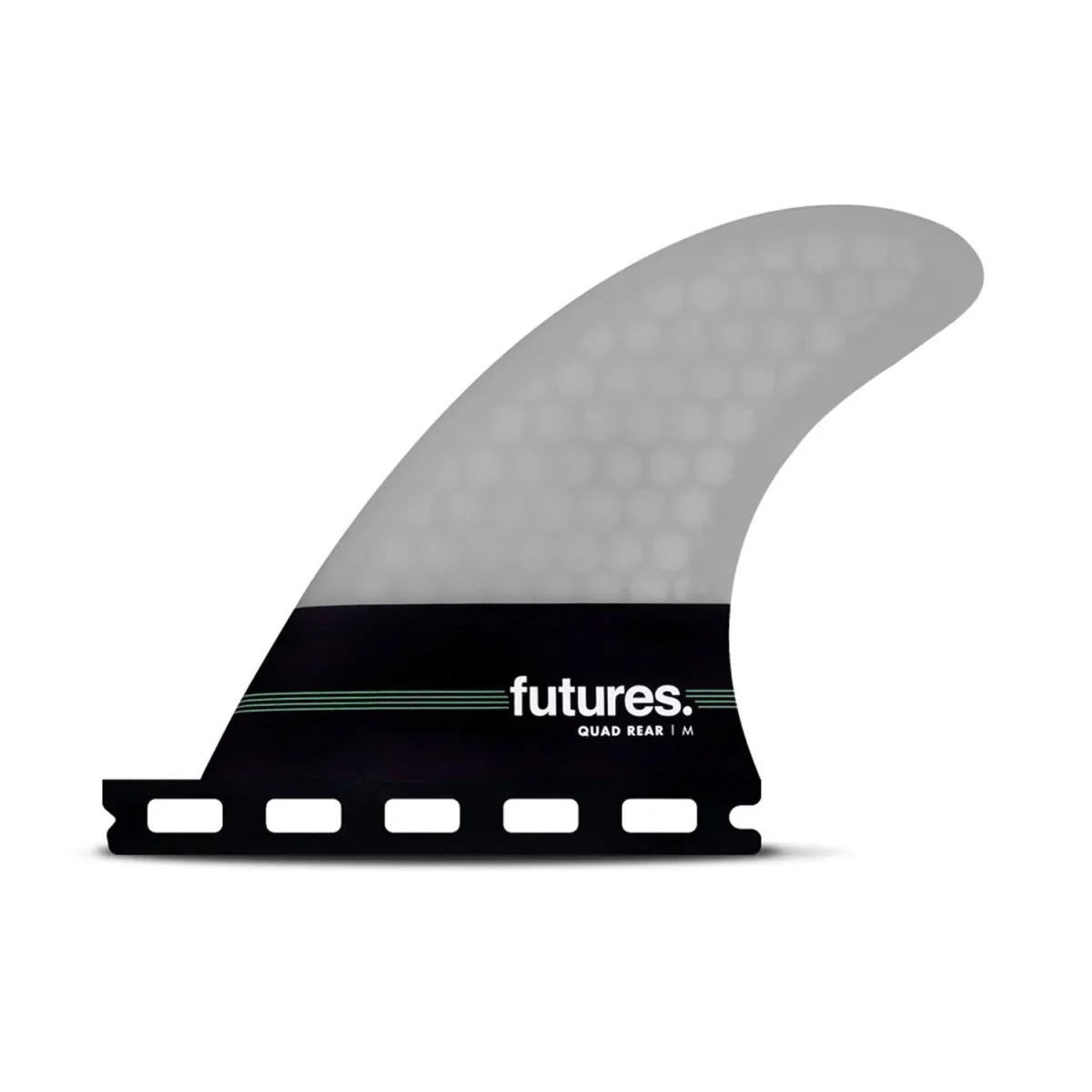 Futures Quad Trailers Neutral QR 80/20 Honeycomb Surf Fins Grey
