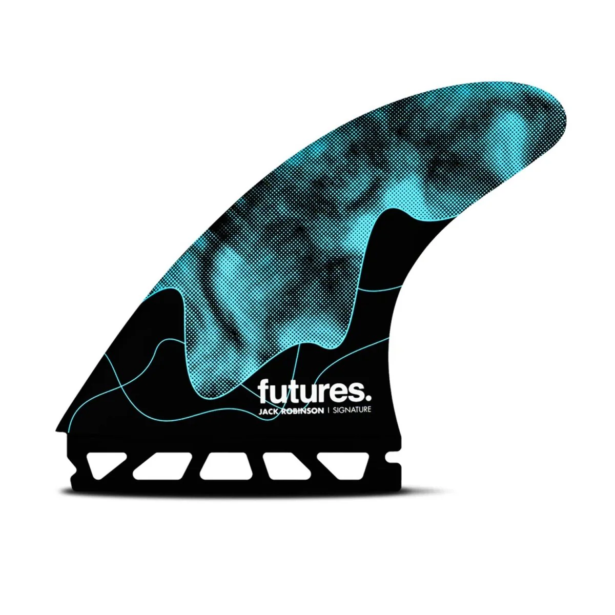 Futures Thruster Jack Robinson Honeycomb Surf Fins Aqua L