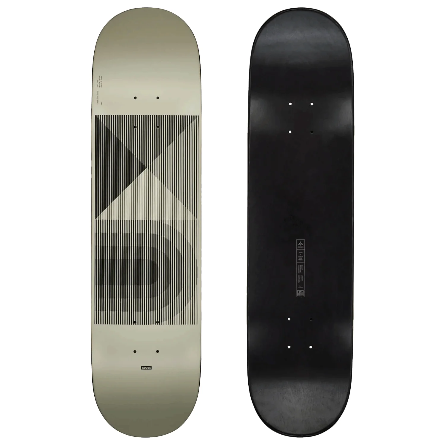 Globe G1 Lineform 2 Skate Deck Off White 8.0"