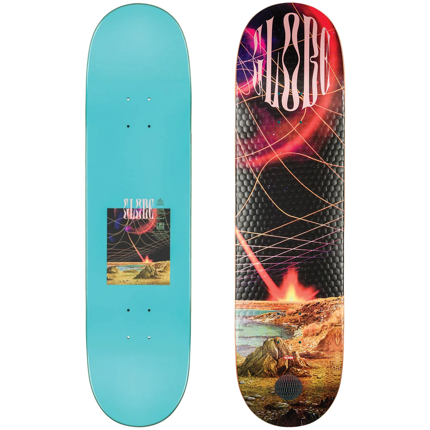 Globe G2 Rapid Space Skate Deck Asteroid 8.25"