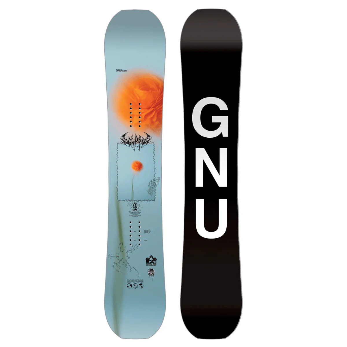 Gnu Women's Gloss Snowboard 2025