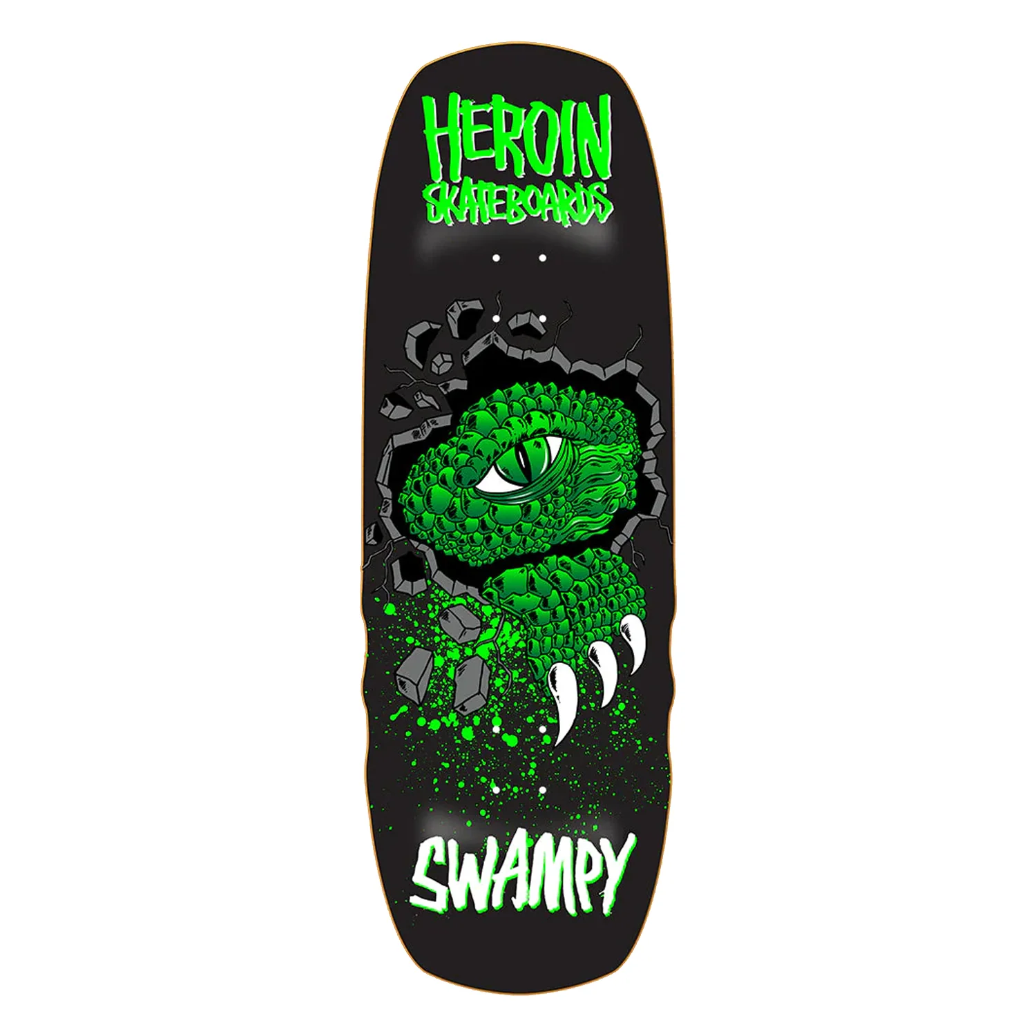 Heroin Swampy Alligator Shovel Skate Deck 10.5"