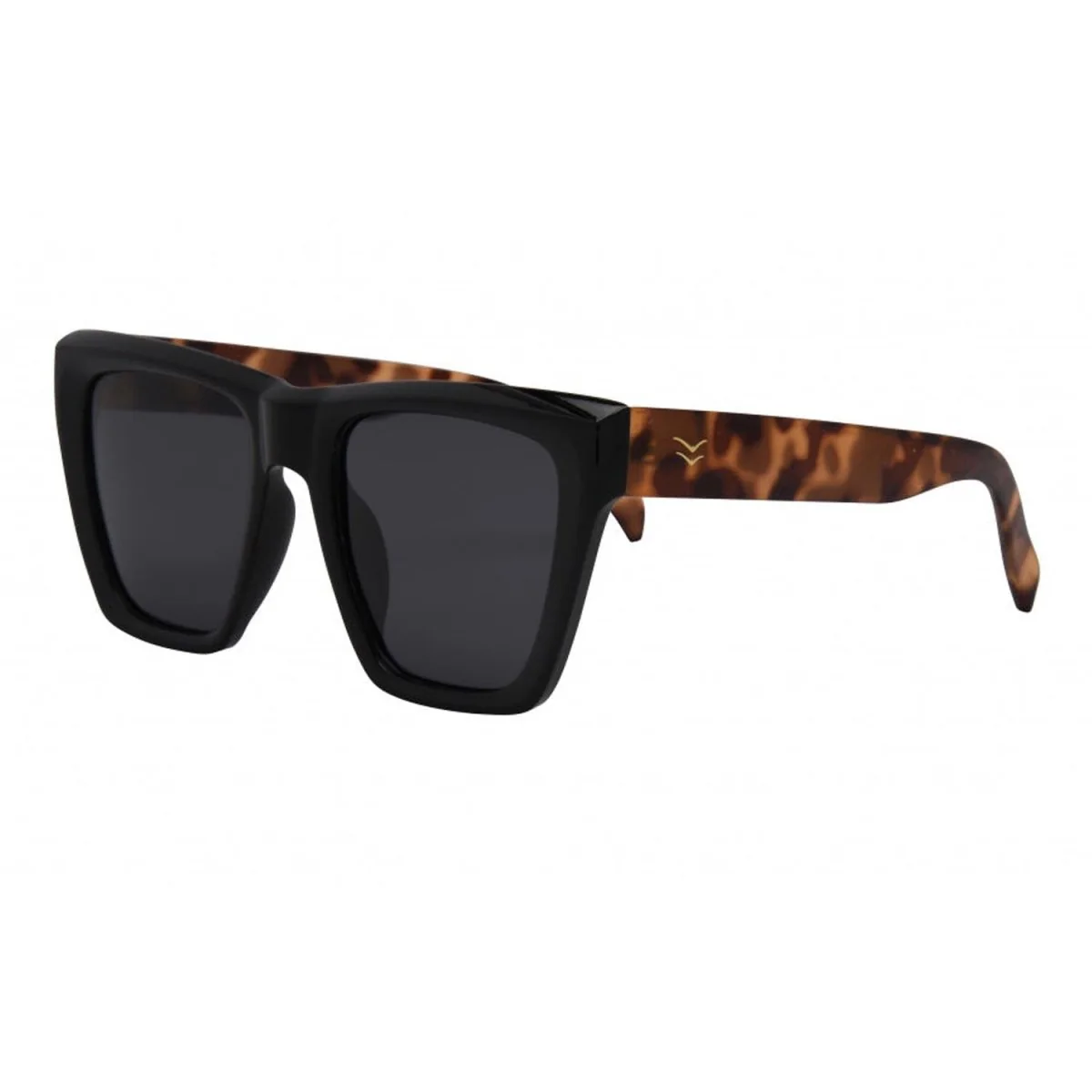 I-SEA Ava Sunglasses Black-Blonde Tort/Smoke Polarized