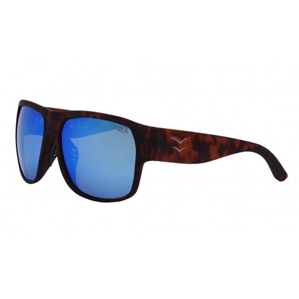 I-SEA Nick I Waterman Sunglasses Tort/Blue Mirror Polarized