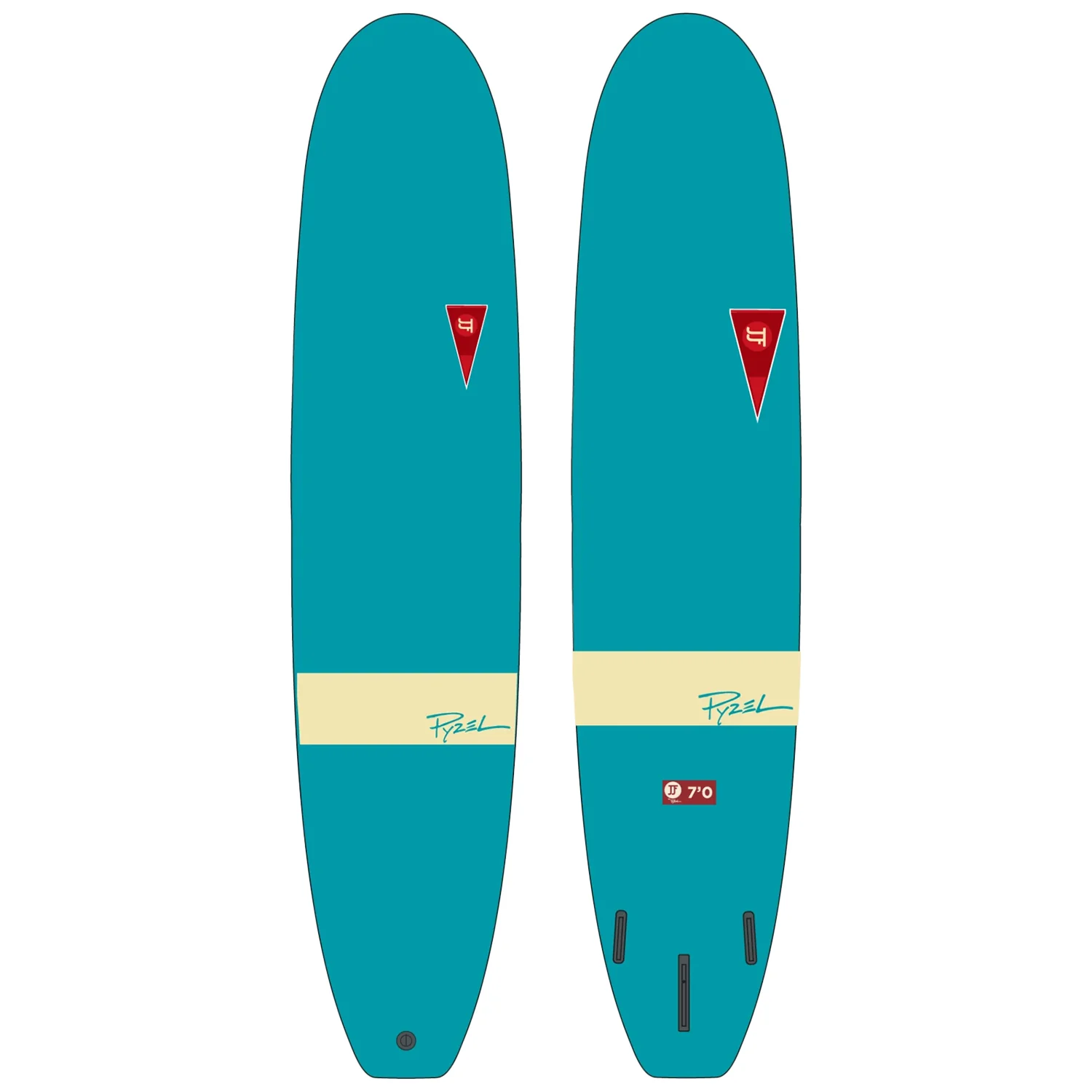 JJF by Pyzel Log Surfboard Light Blue 7'0"
