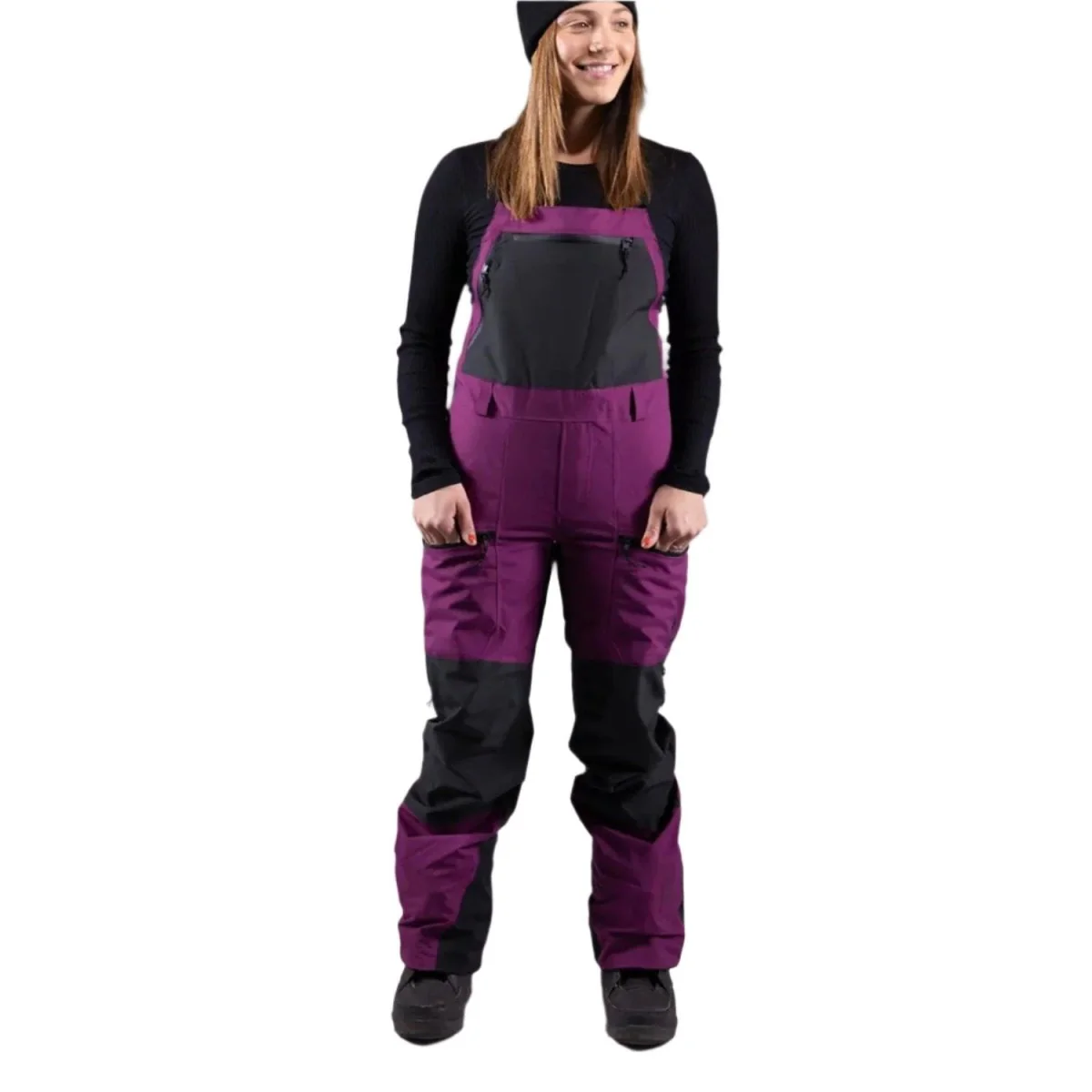 Jones Women's MTN Surf Recycled Bib Pant 2025 Deep Purple