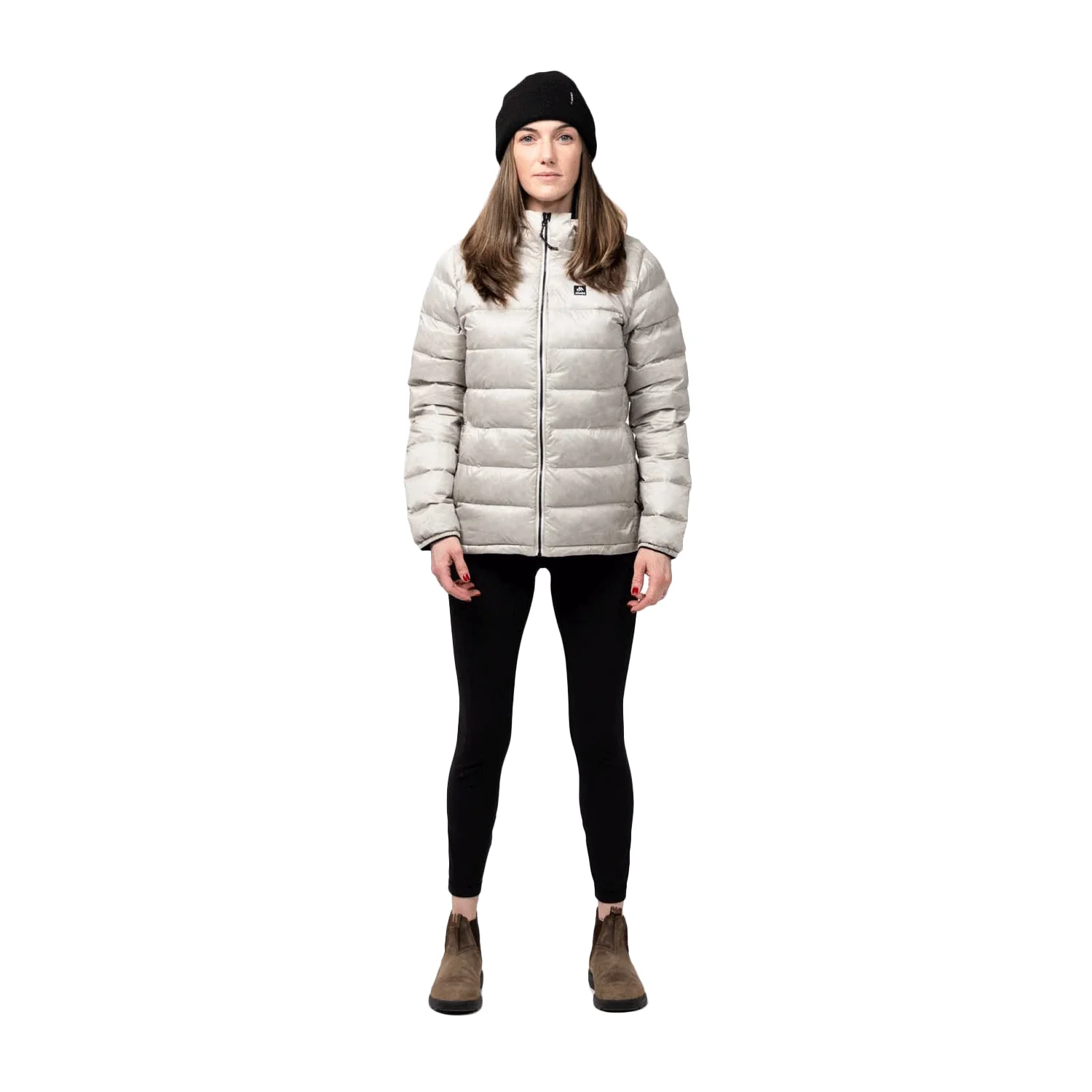 Jones Women's Re-Up Down Recycled Hooded Jacket Mineral Grey
