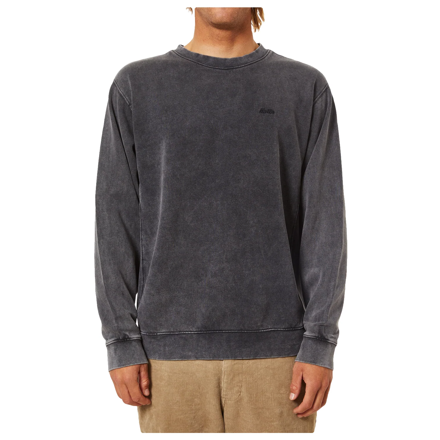 Katin Men's Solid Crew Black Sand Wash