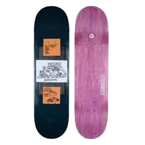 Krooked More Fun Sandoval Blue Skate Deck 8.5"