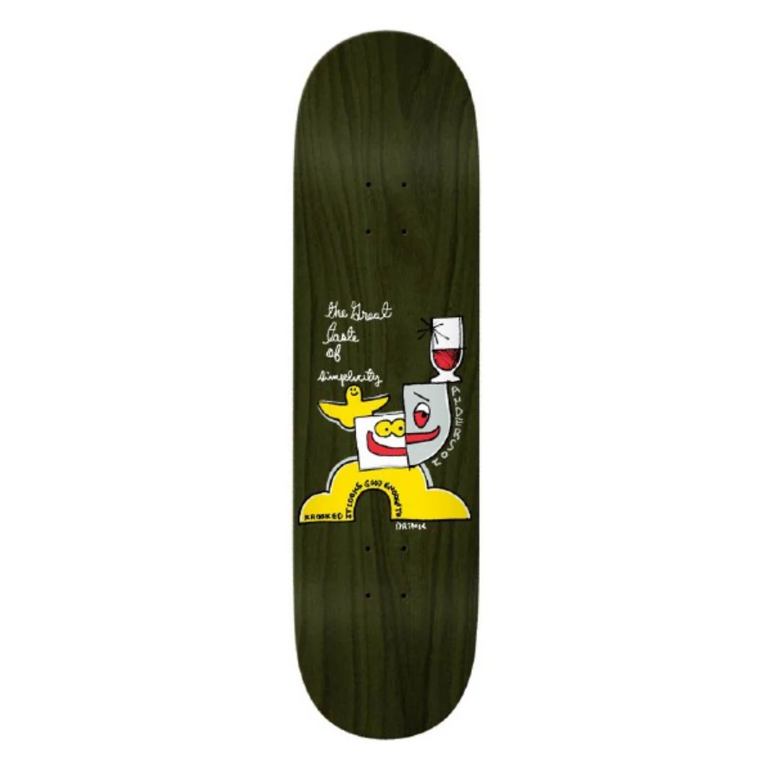Krooked Simplicity Manderson Skate Deck 8.38"