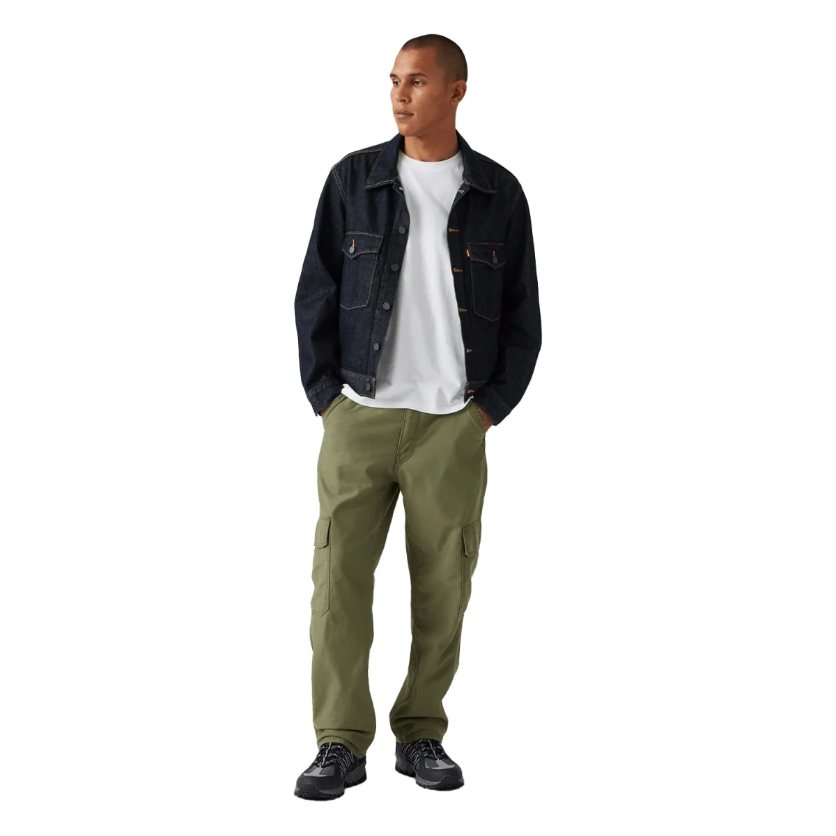 Levis Men's 568 Loose Straight Cargo Pant Ivy Green