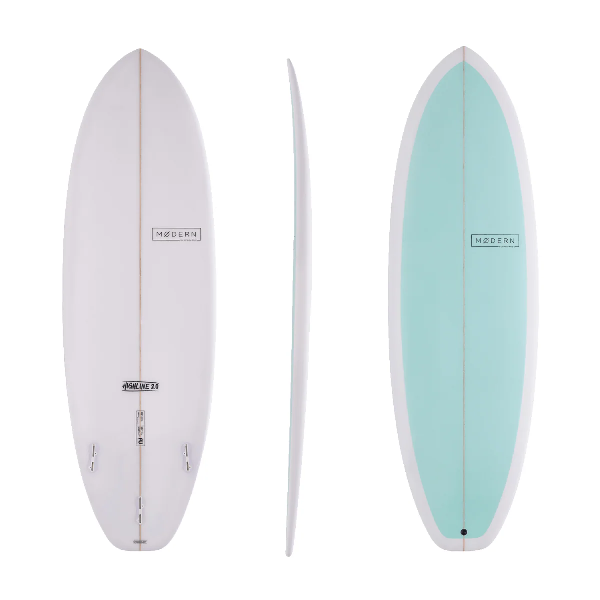 Modern Highline 2.0 Surfboard Sea Green 6'3"